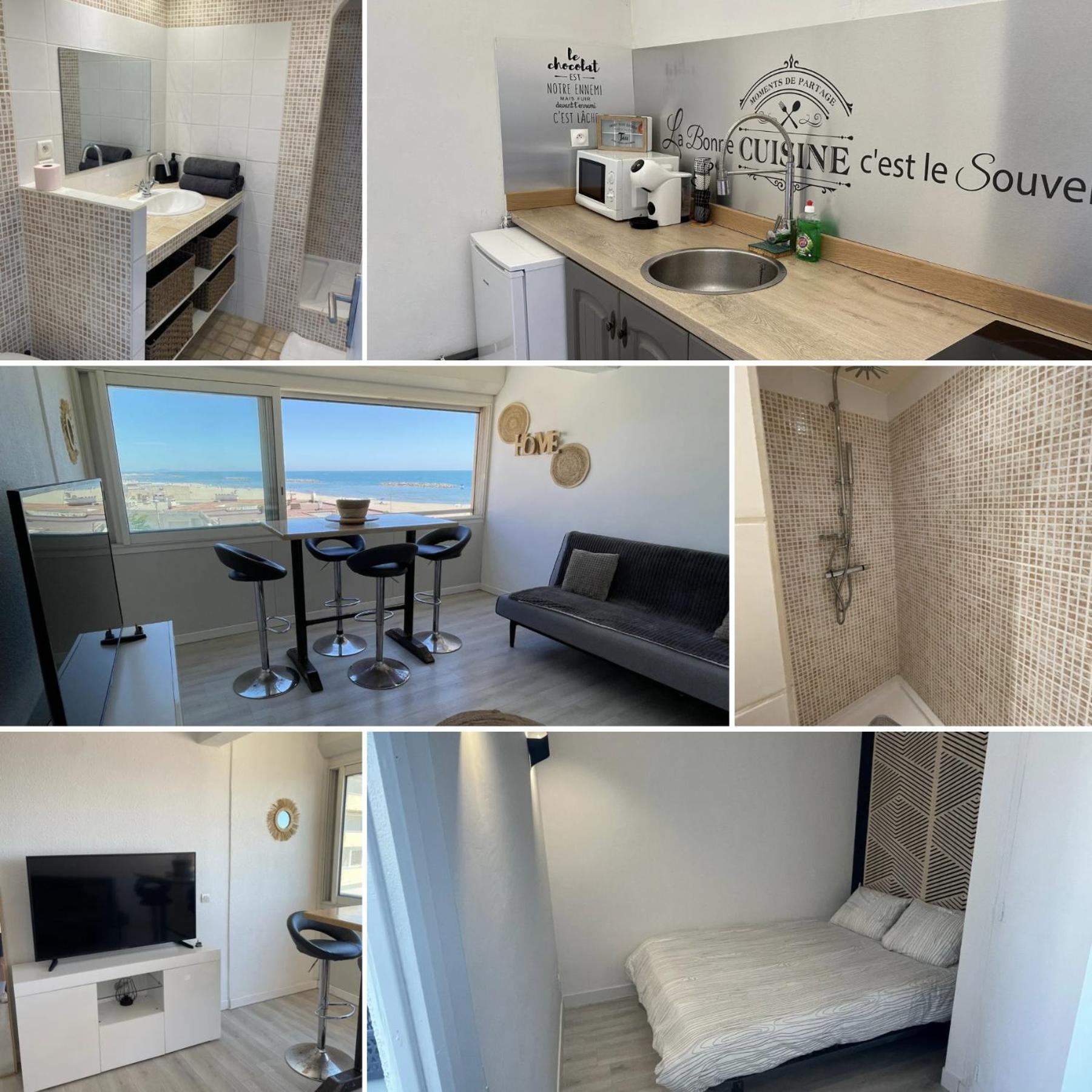 Superbe Appartement Vue Sur Mer Valras-Plage Eksteriør billede